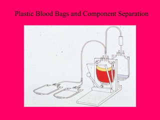 Plastic Blood Bags and Component Separation 