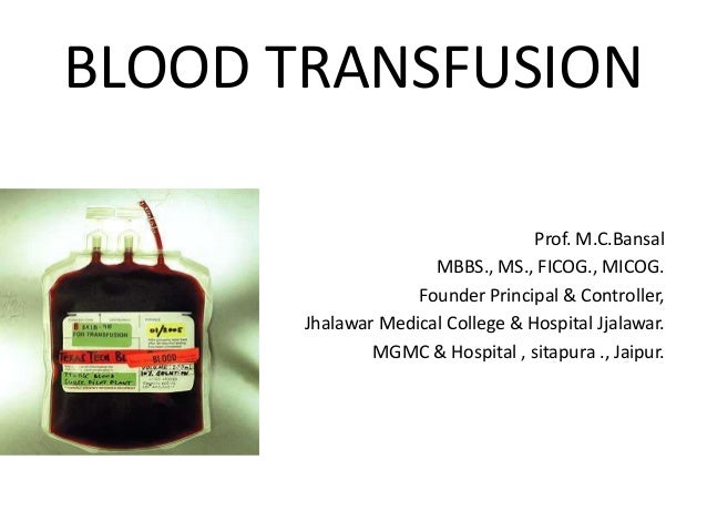 Blood Transfusion