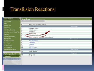 Transfusion Reactions:
 