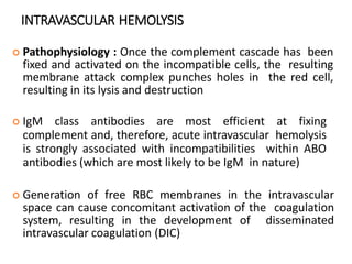 Incompatible Cells Blood transfusion in OMFS | PPTX