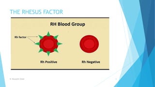 THE RHESUS FACTOR
Dr. Boluwatife Afolabi 12
 