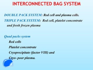 seminar on Blood transfusion | PPTX