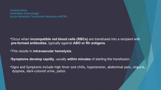 Blood Transfusion and managemenbt ppt by Dr Amina.pptx