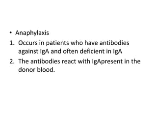 Blood transfusion reaction | PPT