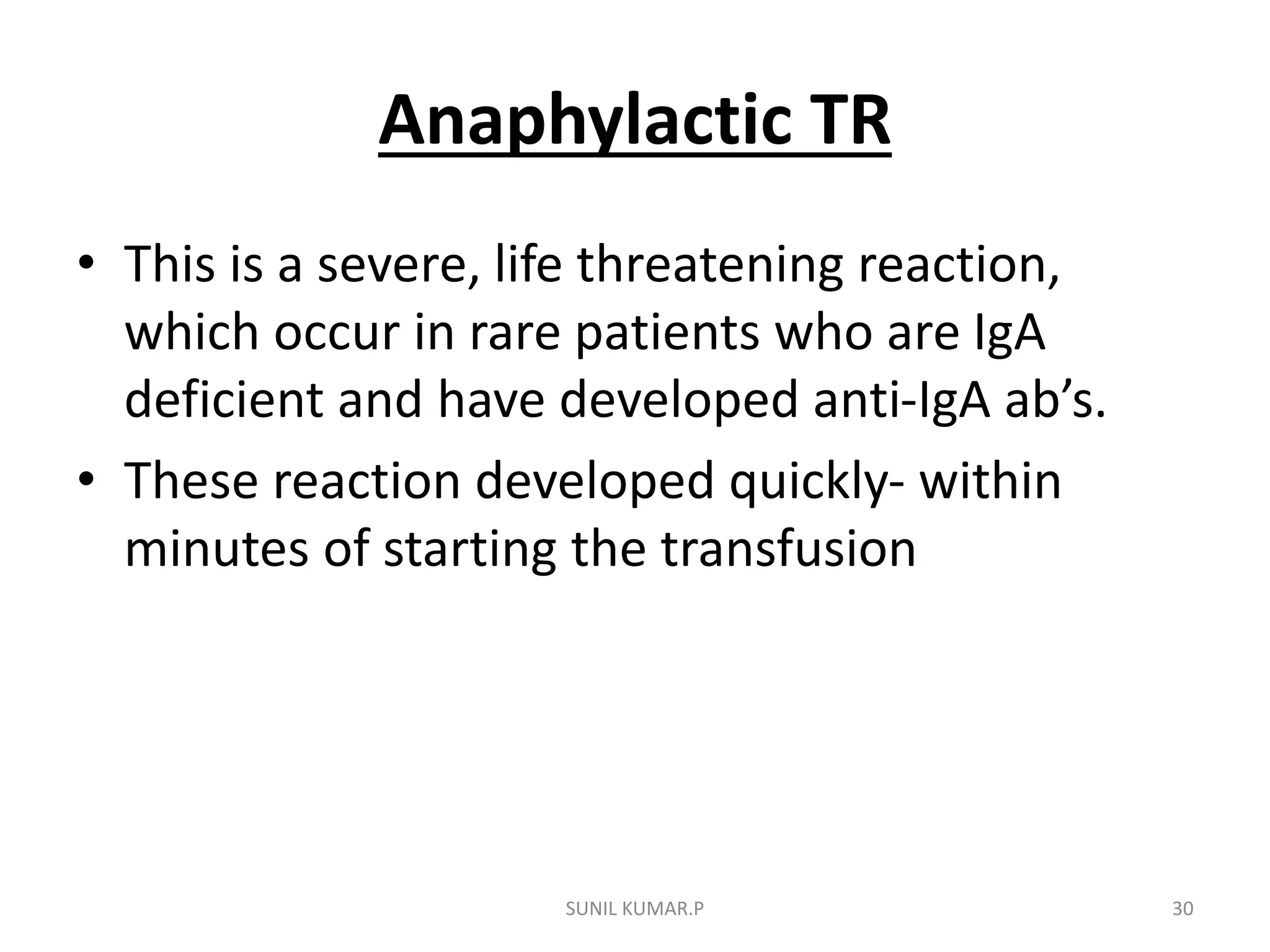 Blood transfusion reactions | PPTX