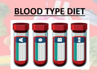 BLOOD TYPE DIET
 