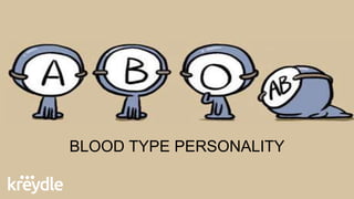 BLOOD TYPE PERSONALITY
 