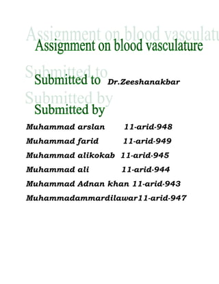 Dr.Zeeshanakbar




Muhammad arslan      11-arid-948
Muhammad farid       11-arid-949
Muhammad alikokab 11-arid-945
Muhammad ali        11-arid-944
Muhammad Adnan khan 11-arid-943
Muhammadammardilawar11-arid-947
 