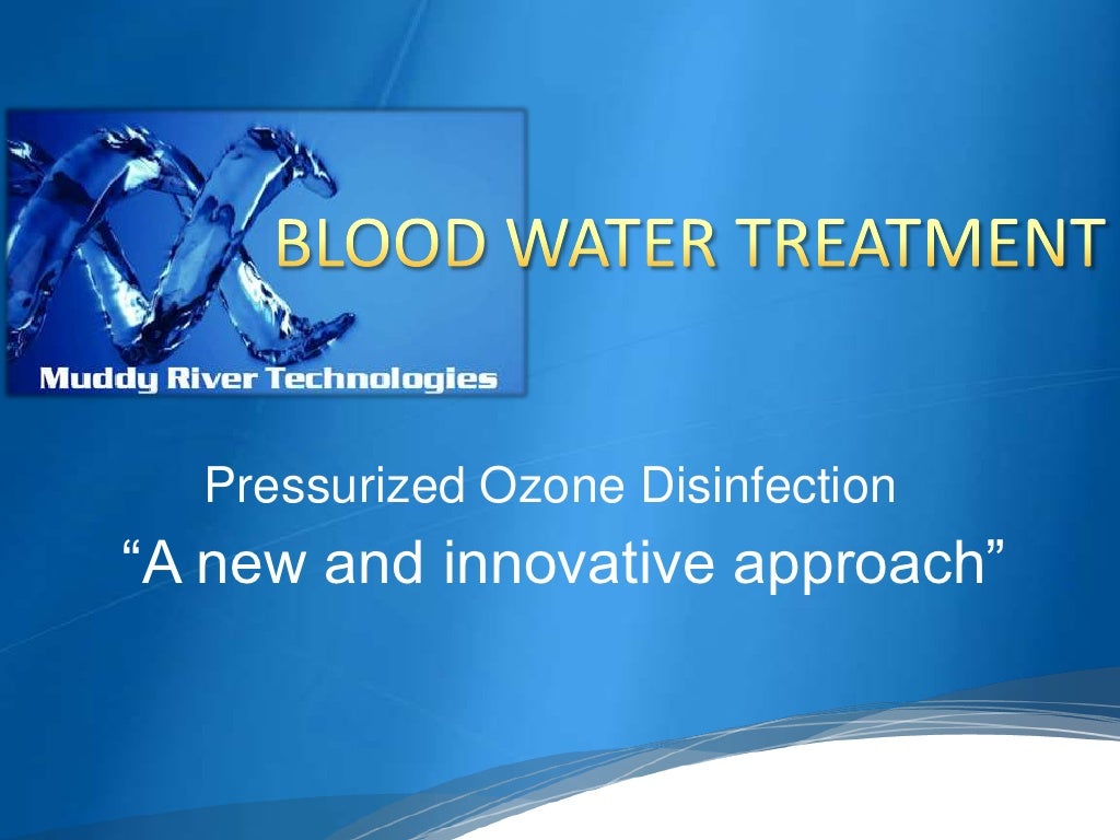 Blood water treatment