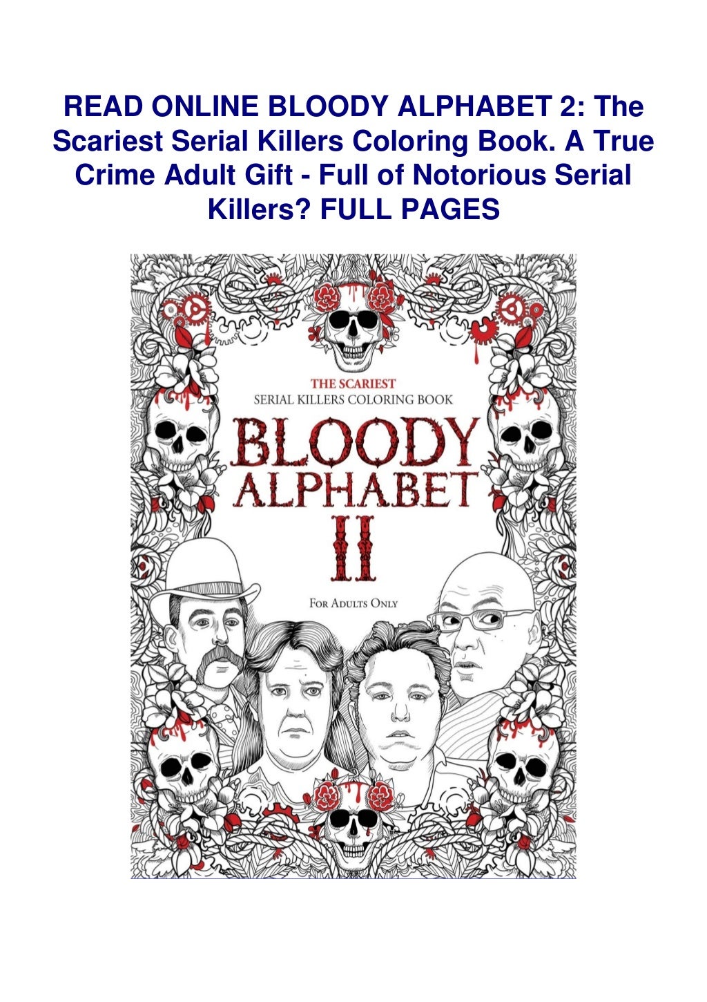 Bloody Alphabet The Scariest Serial Killers Coloring vrogue.co