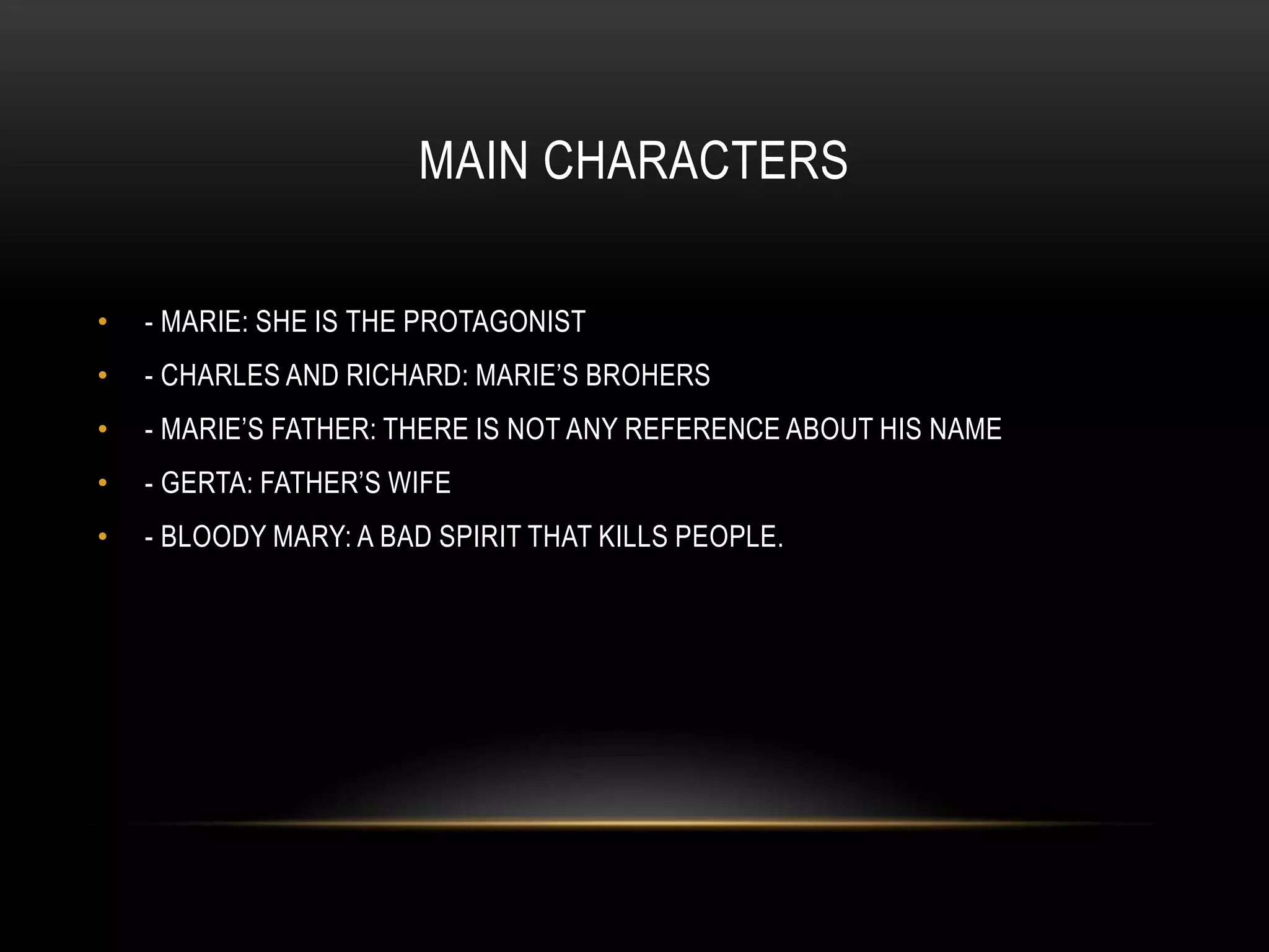 Bloody Mary Returns Jaime & Jesús PPT