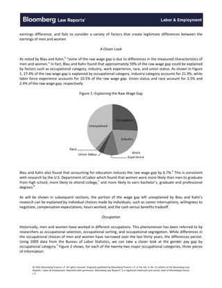 The Gender Pay Gap: A Closer Look at the Underlying Causes | PDF