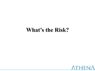 What’s the Risk?
 