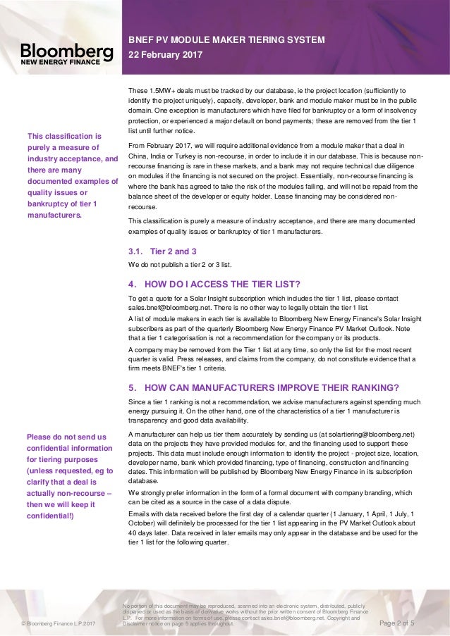 Bloomberg pv module_tiering