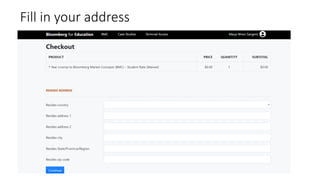 Fill in your address
 