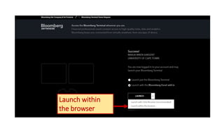 Launch within
the browser
 