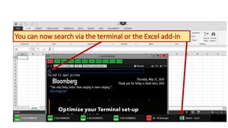 You can now search via the terminal or the Excel add-in
 
