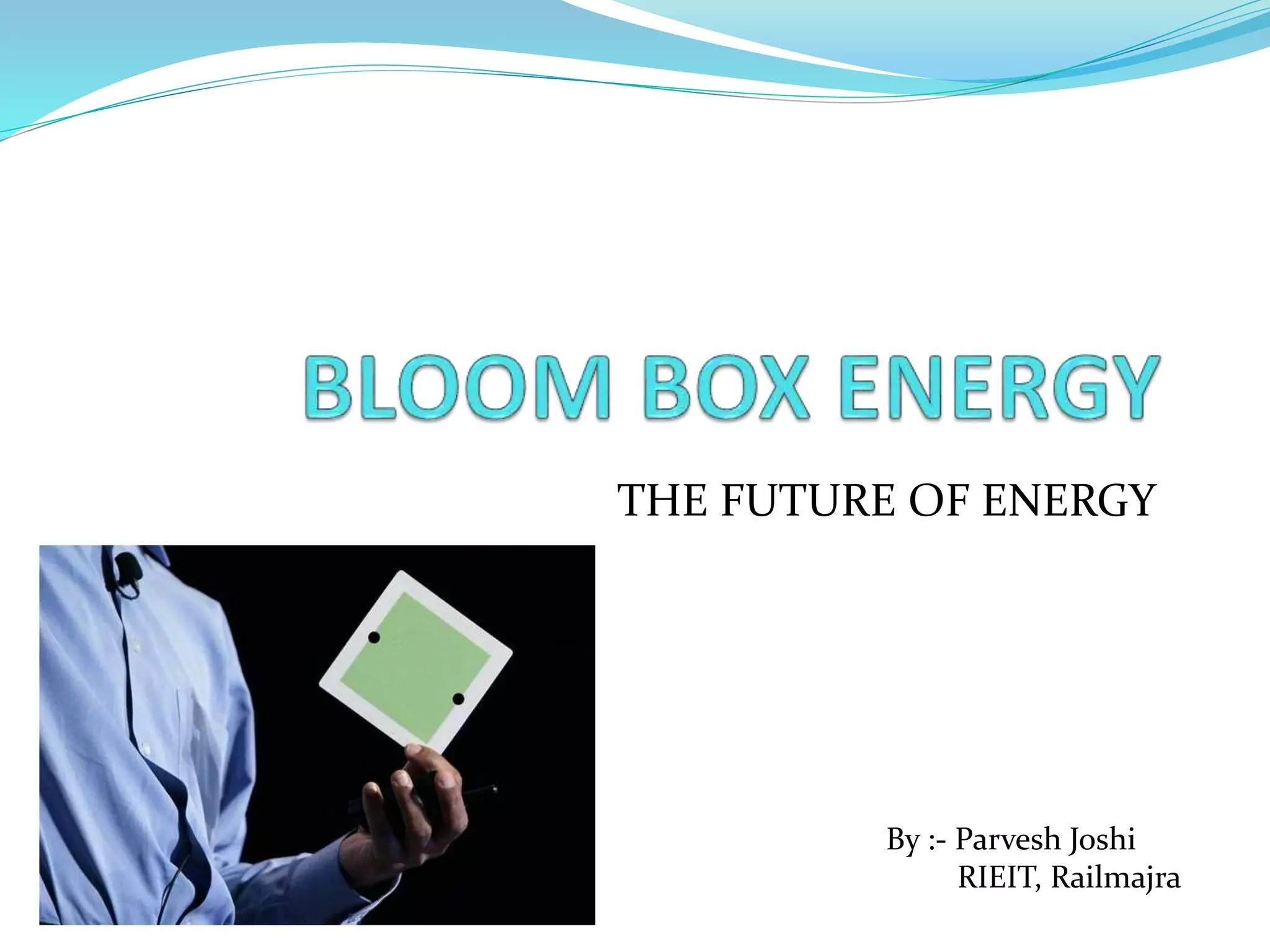 Bloom box energy PPT