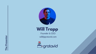 Founder & CEO
Will Trapp
The
Presenter
will@gratavid.com
 
