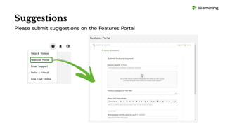 Suggestions
Please submit suggestions on the Features Portal
 