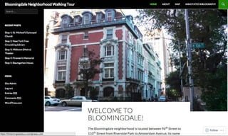 Bloomingdale Walking Tour Map