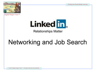 ®Relationships MatterNetworking and Job Search