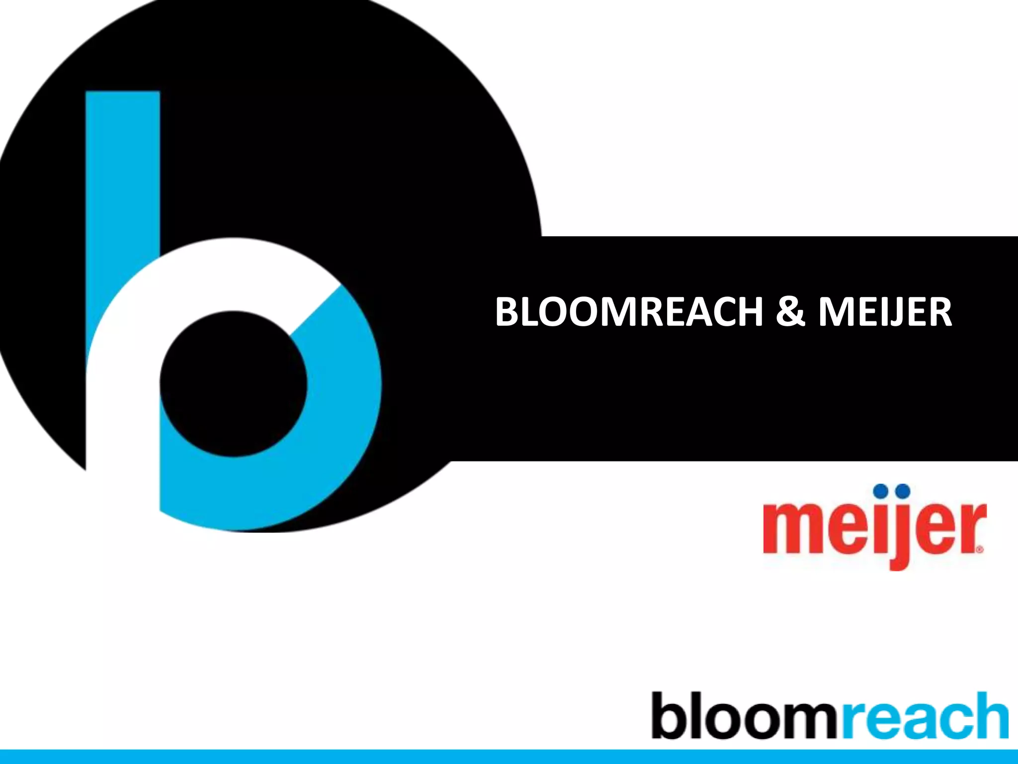 BLOOMREACH & MEIJER
 