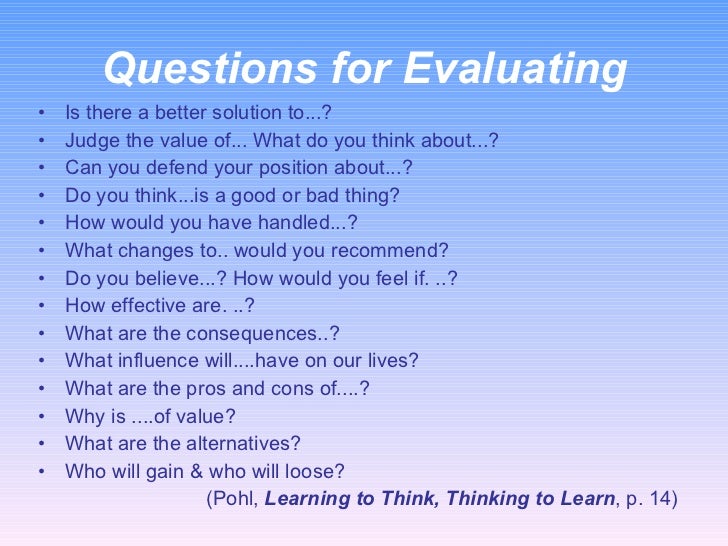 Blooms Taxonomy