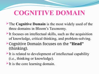 BLOOM’S TAXONOMY of learning objectives.pptx