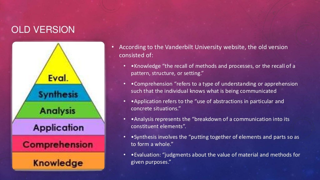 what are the benefits of blooms taxonomy