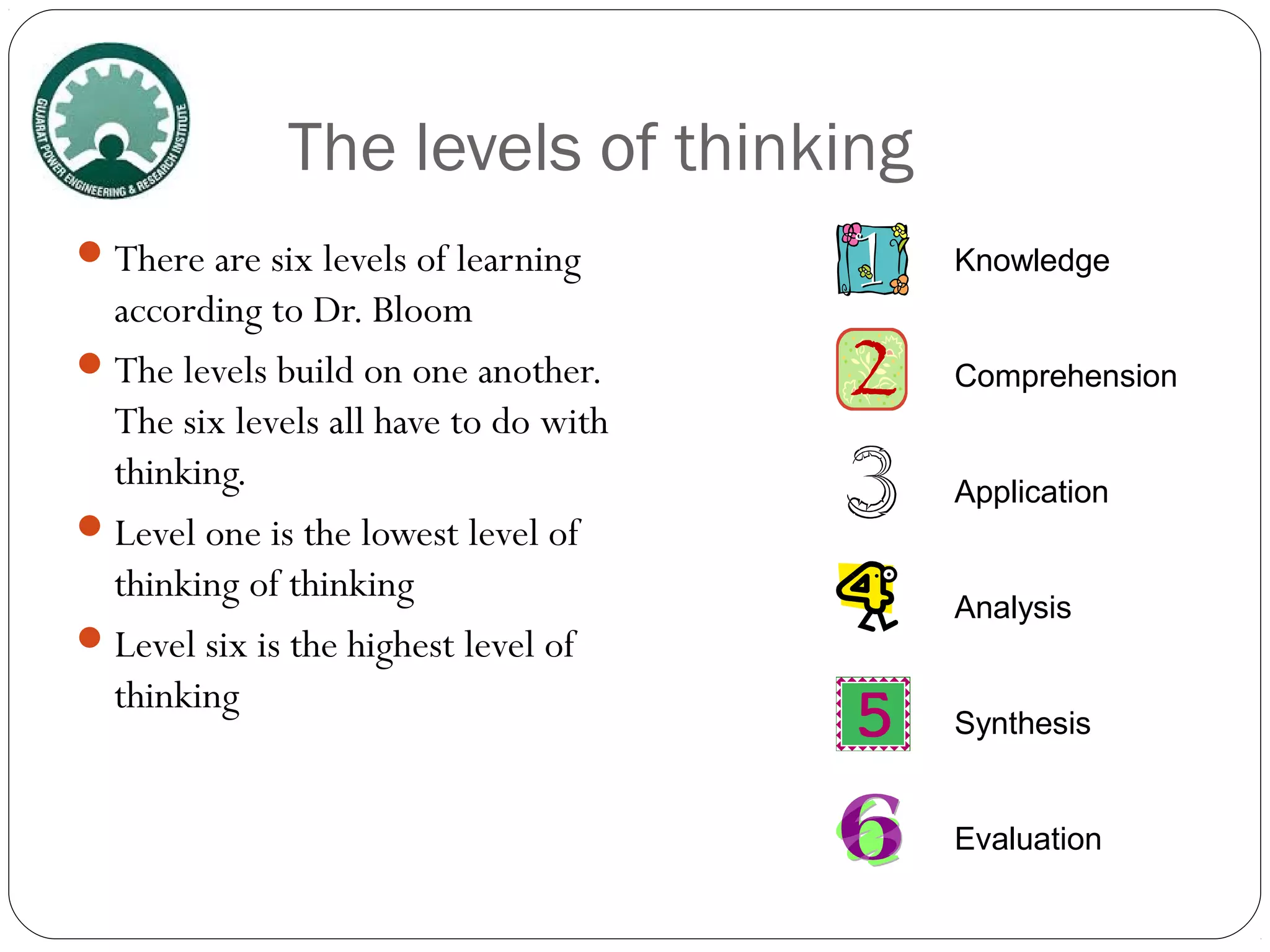 Bloom's taxonomy | PPT