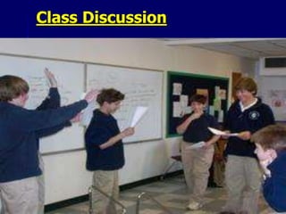 Class Discussion
 