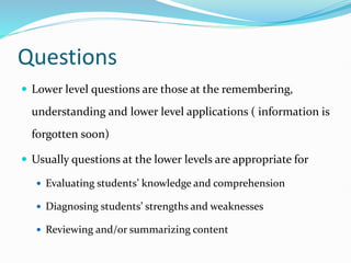 Application in Blloms Taxonomy - Examination Papers & Assessment | PPTX