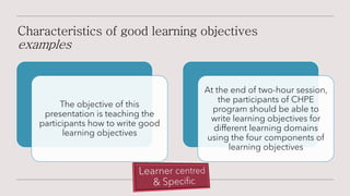 Bloom's taxonomy and leaning objectives jan 2023 handouts.pdf