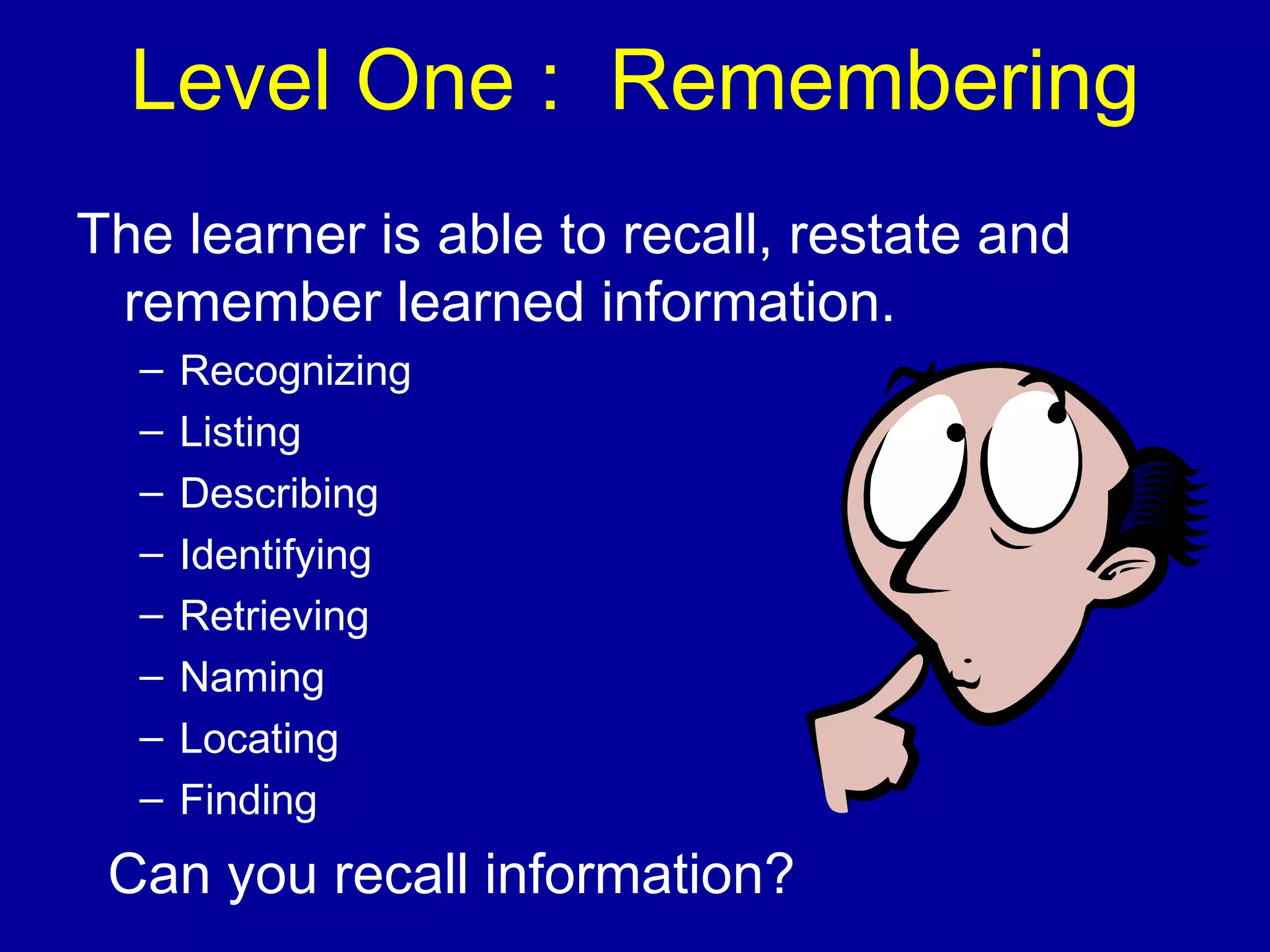 Blooms taxonomy powerpoint ppt