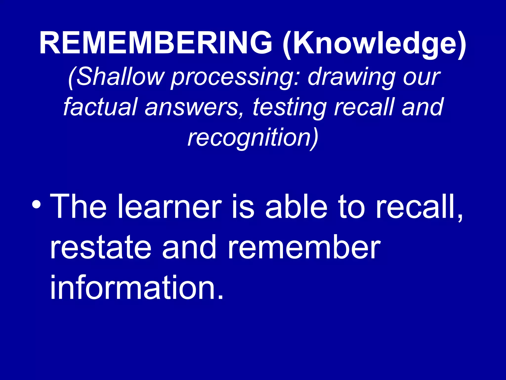 Blooms taxonomy powerpoint ppt