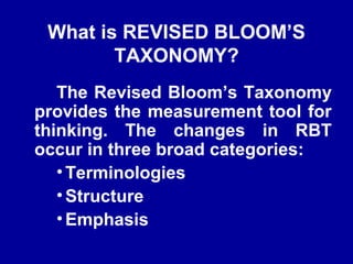 Blooms taxonomy powerpoint | PPT