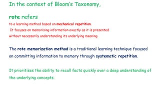 Bloom Method Sign In Bloom's taxonomy ppt for History,Goals,Principles and Uses in School ...