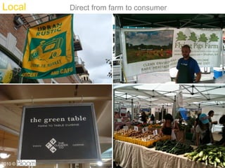 Local    Direct from farm to consumer




                                        22
2010 ?
 