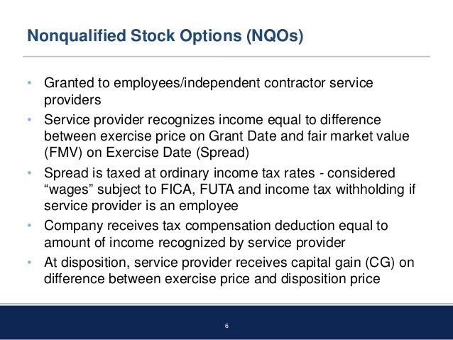 Stock options fica