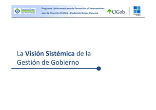 Bloque II - Vision Sistemica