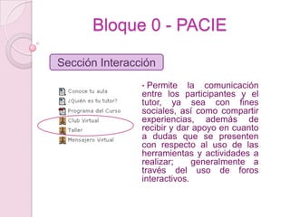 Indica el programa del curso (temas a tratar).