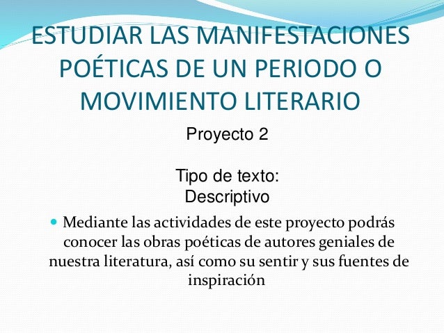 Bloque 1.3 Movimientos poéticos