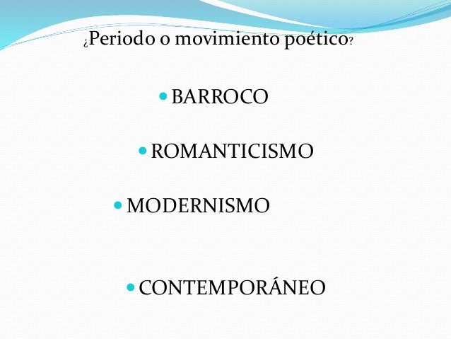 Bloque 1 Movimientos poéticos