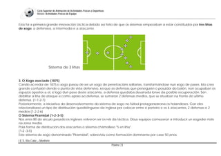 Bloque: Táctica-Fútbol
