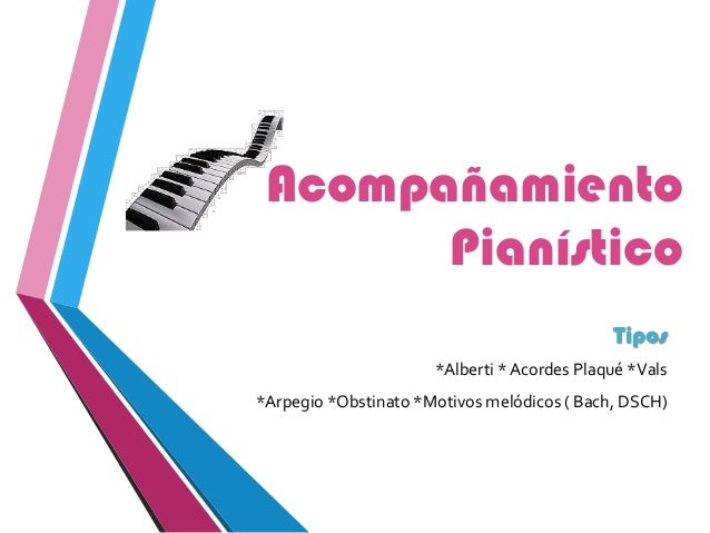 Acompañamiento Pianistico