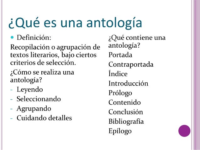 Bloque 2.3 Prólogos de antologías
