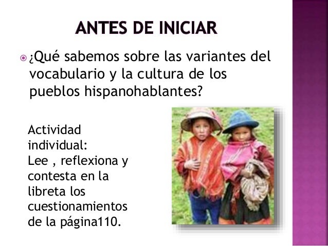 Bloque 2 Diversidad hispanohablante
