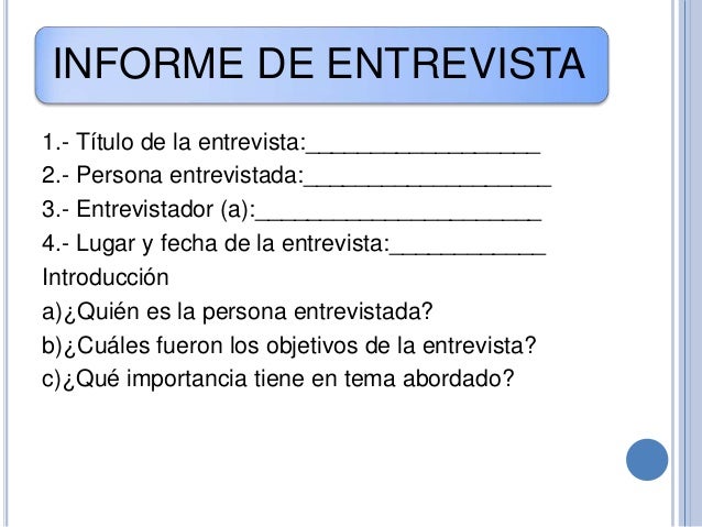 Bloque 4.2 la entrevista