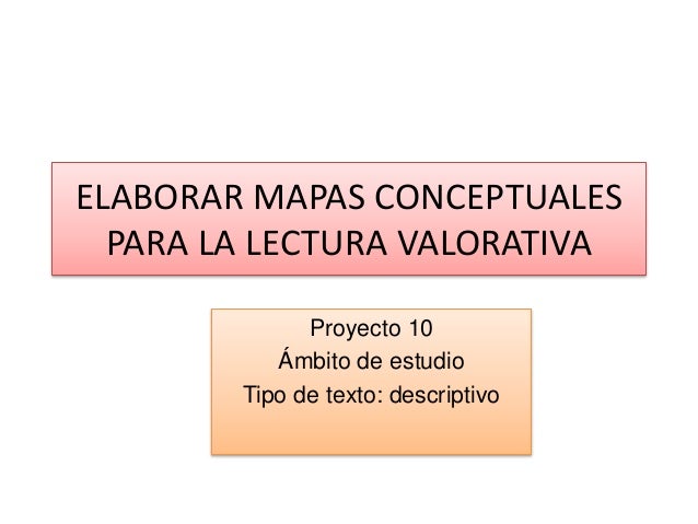 Bloque 4 Elaborar Mapas Conceptuales Para La Lectura Valorativa